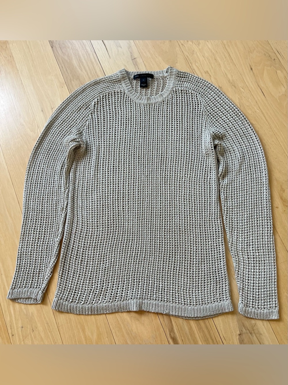 Marc Jacob’s Women’s  Knit Crewneck Sweater - Beige , 100% Silk